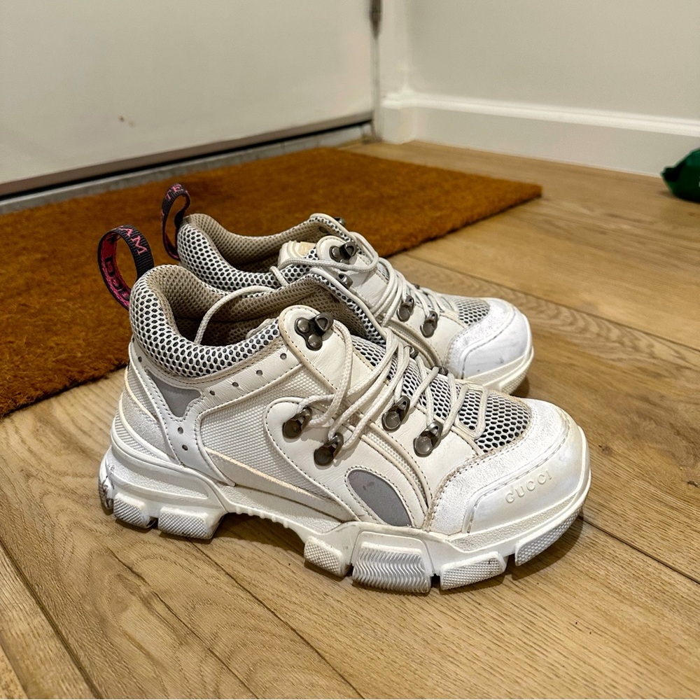 White Gucci Flashtrek sneakers